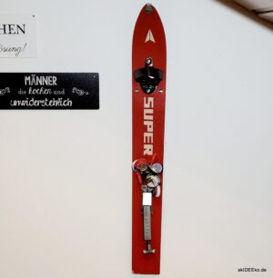 Flaschenöffner-Ski „SUPER Rot“