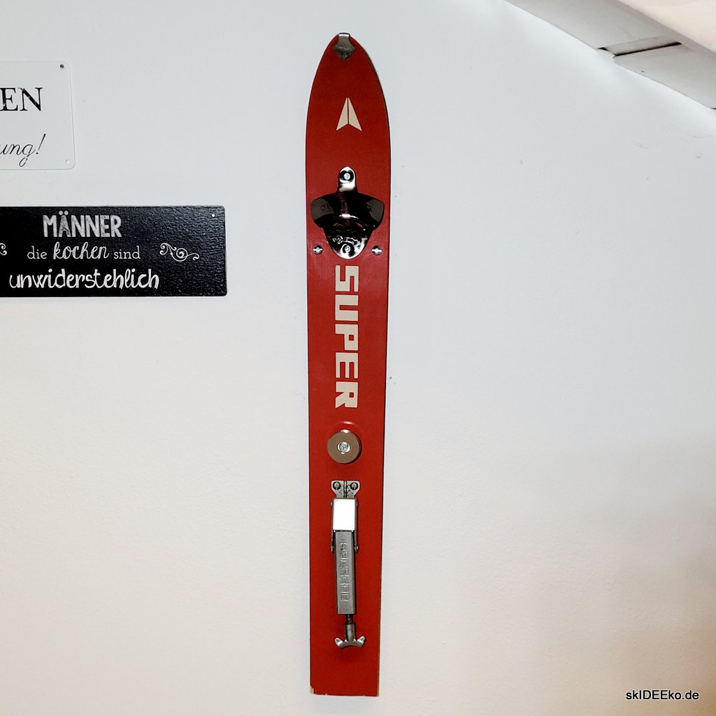 Flaschenöffner-Ski "SUPER Rot" – Bild 4