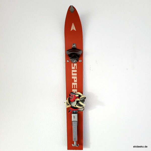 Flaschenöffner-Ski "SUPER Orange"