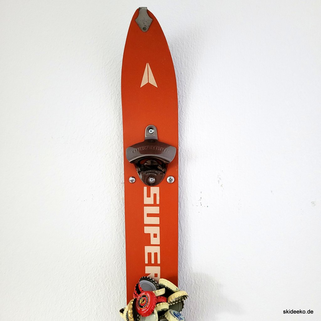 Flaschenöffner-Ski "SUPER Orange" – Bild 2